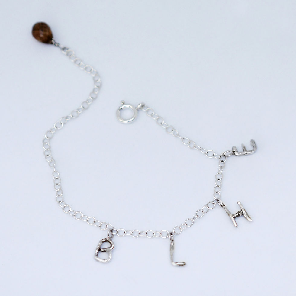 Letter Charm Bracelet