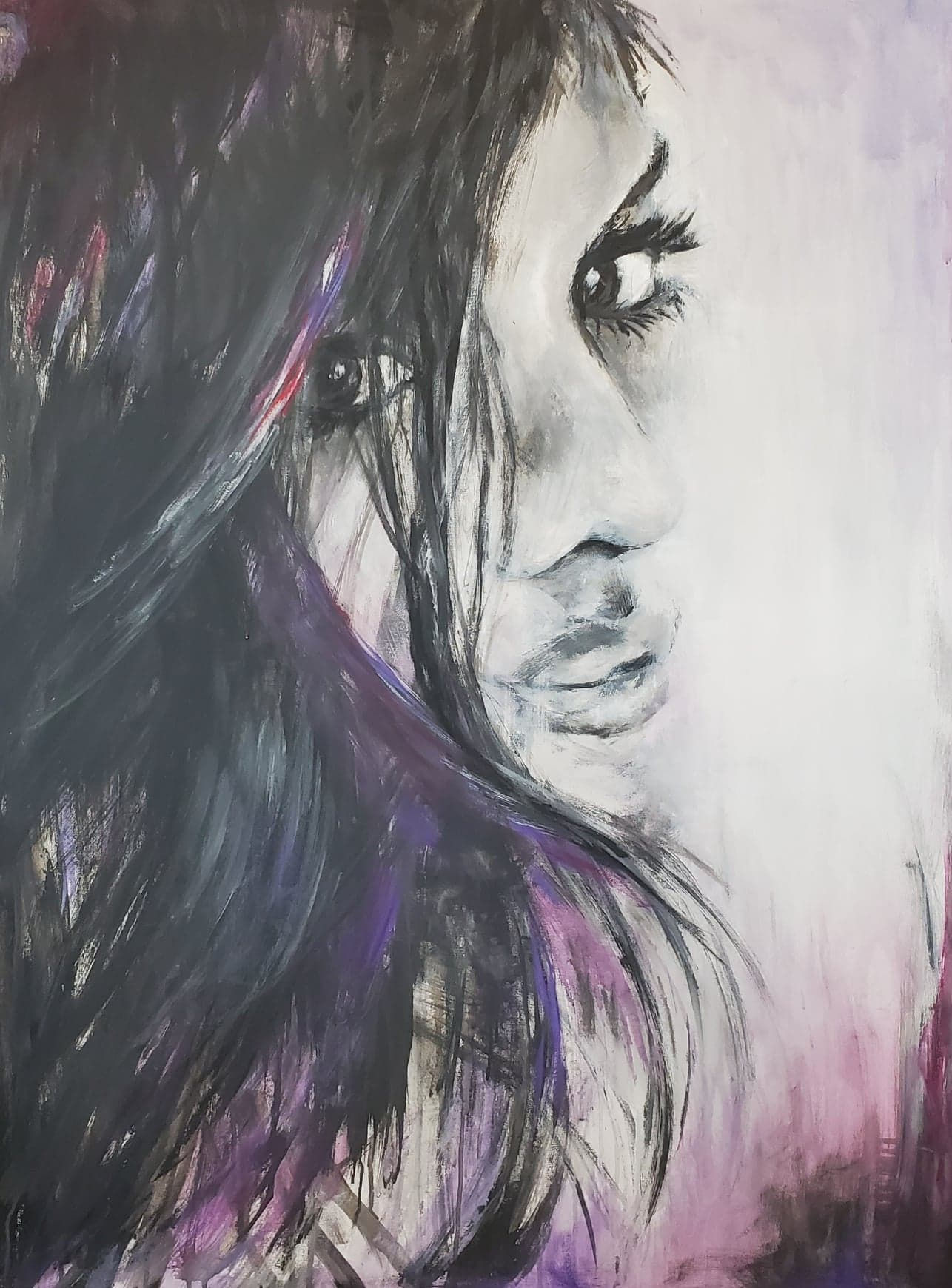 SOLD portrait painting, 48ich x 36ich ORIGINAL