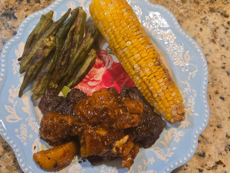 Bourbon Fresh Peach Bavettes