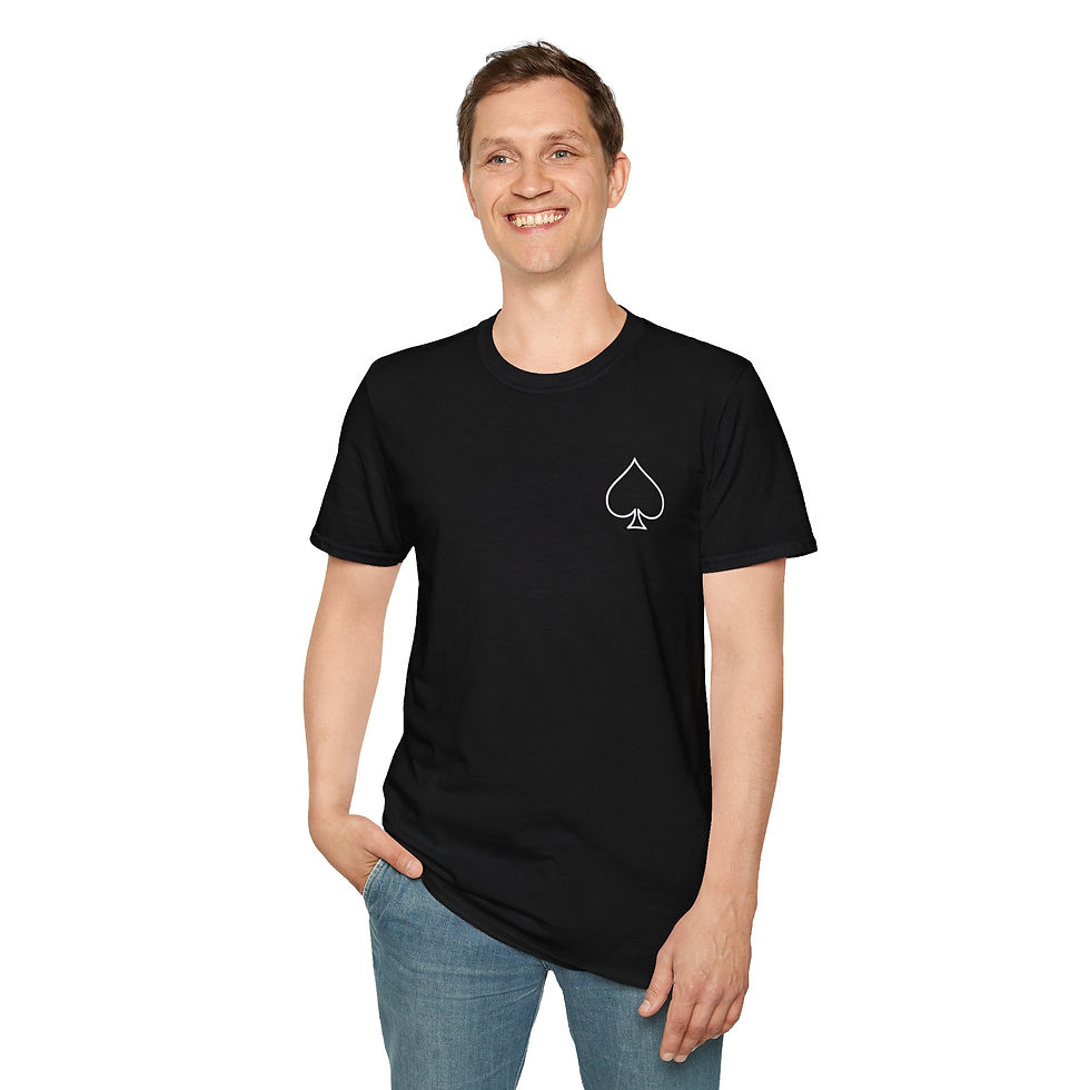 Thumbnail: Ace Spade Minimalist Chest T‑Shirt — Small Spade Logo Tee