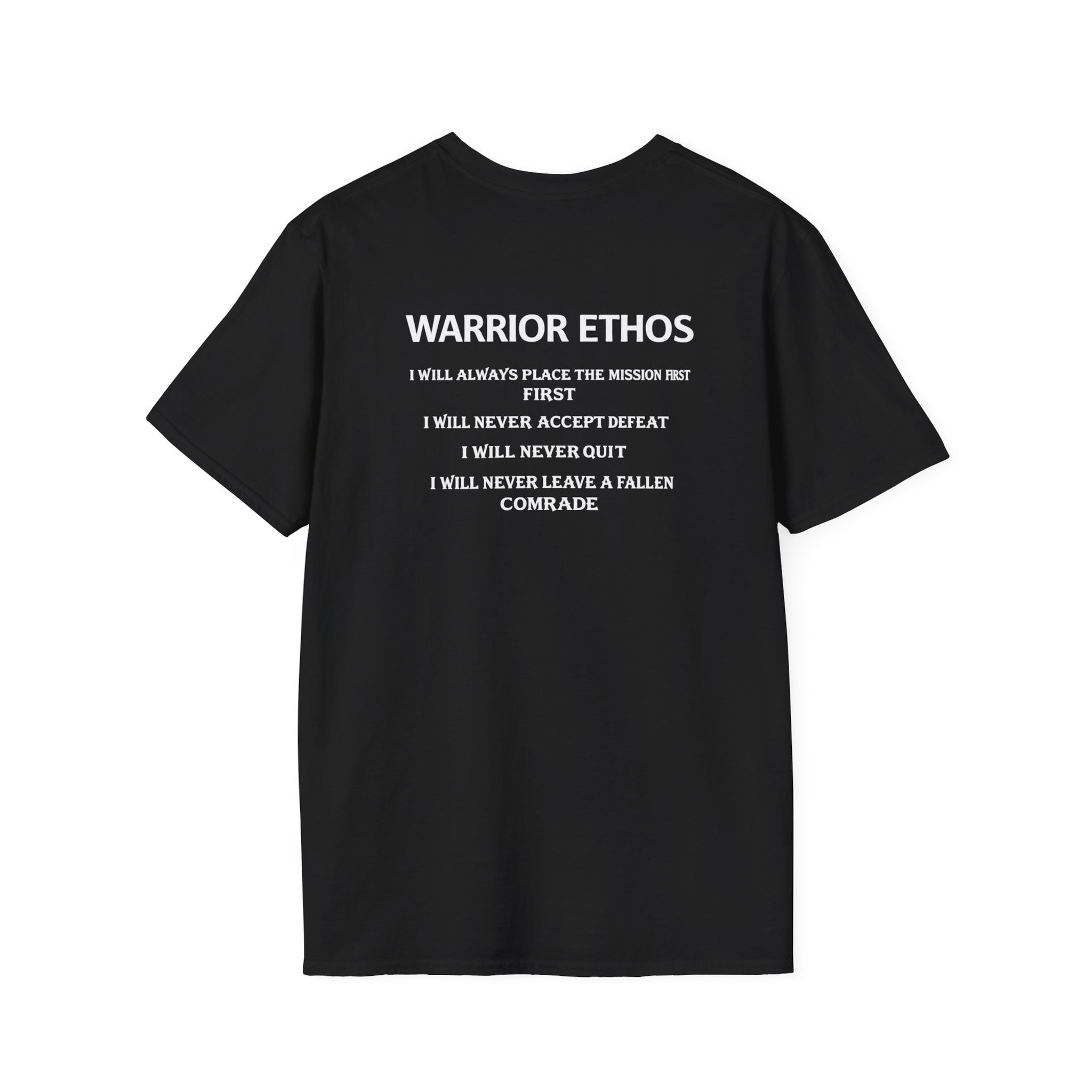 Spade Logo Tee – 'The Association' Minimalist Black T-Shirt