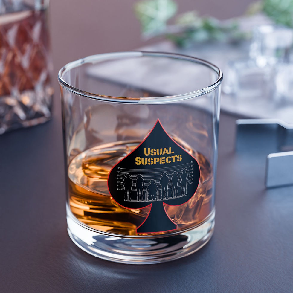 Thumbnail: Usual Suspects Ace of Spades 10oz Rocks Glass
