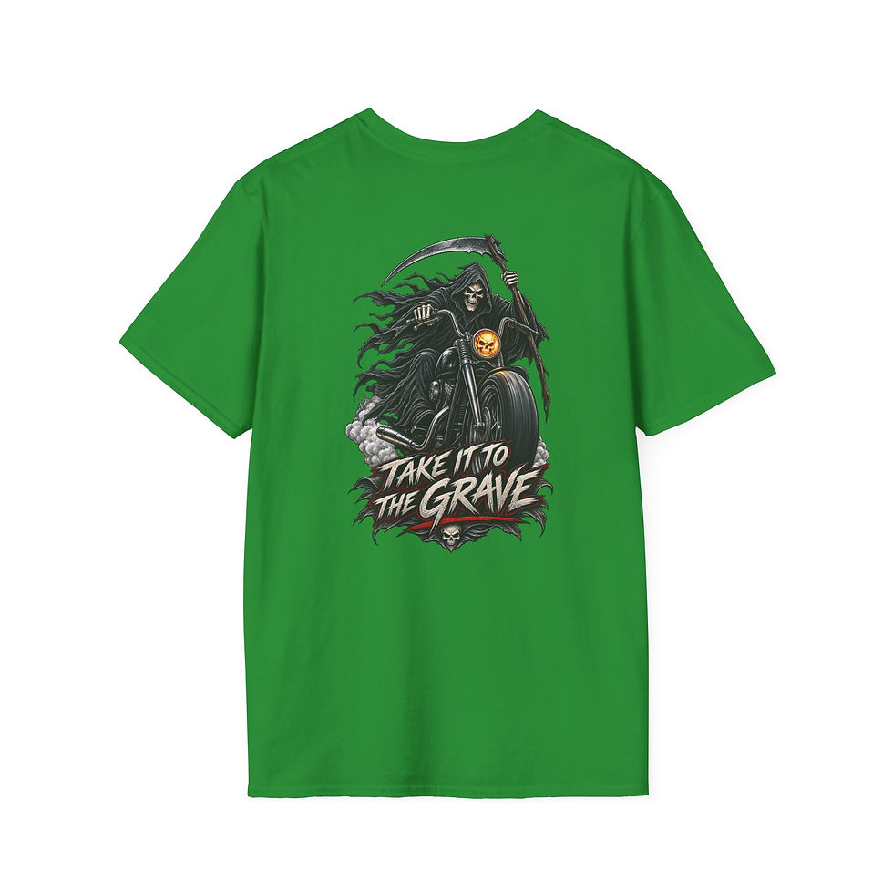 Thumbnail: Minimal Red Spade T-Shirt — Small Chest Poker Heart Spade Design