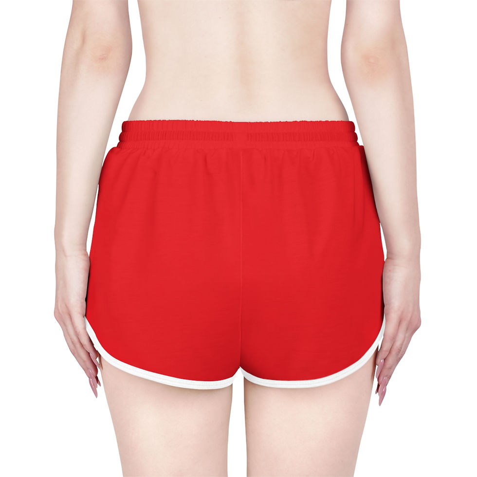 Thumbnail: The Association Red Relaxed Shorts — Women's Casual Lounge & Summer  Shorts