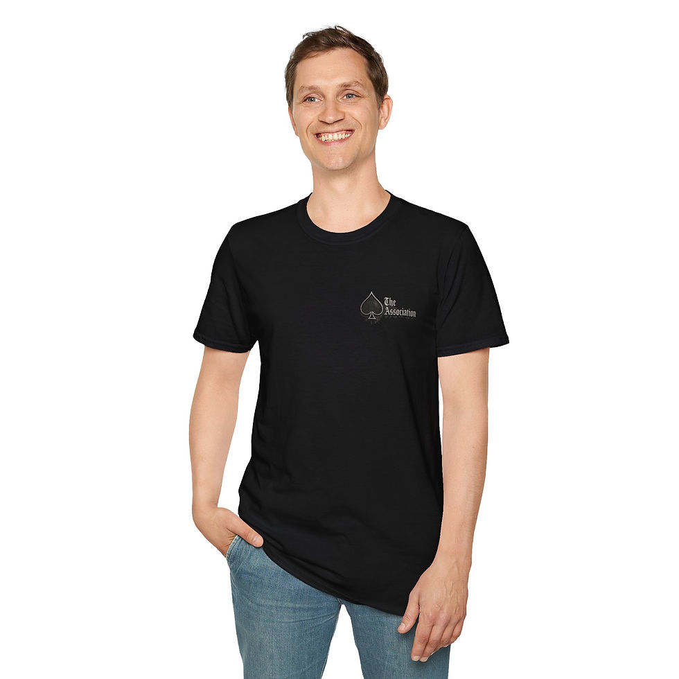 Thumbnail: The Association Ace Logo T-Shirt — Subtle Spade Graphic Casual Tee