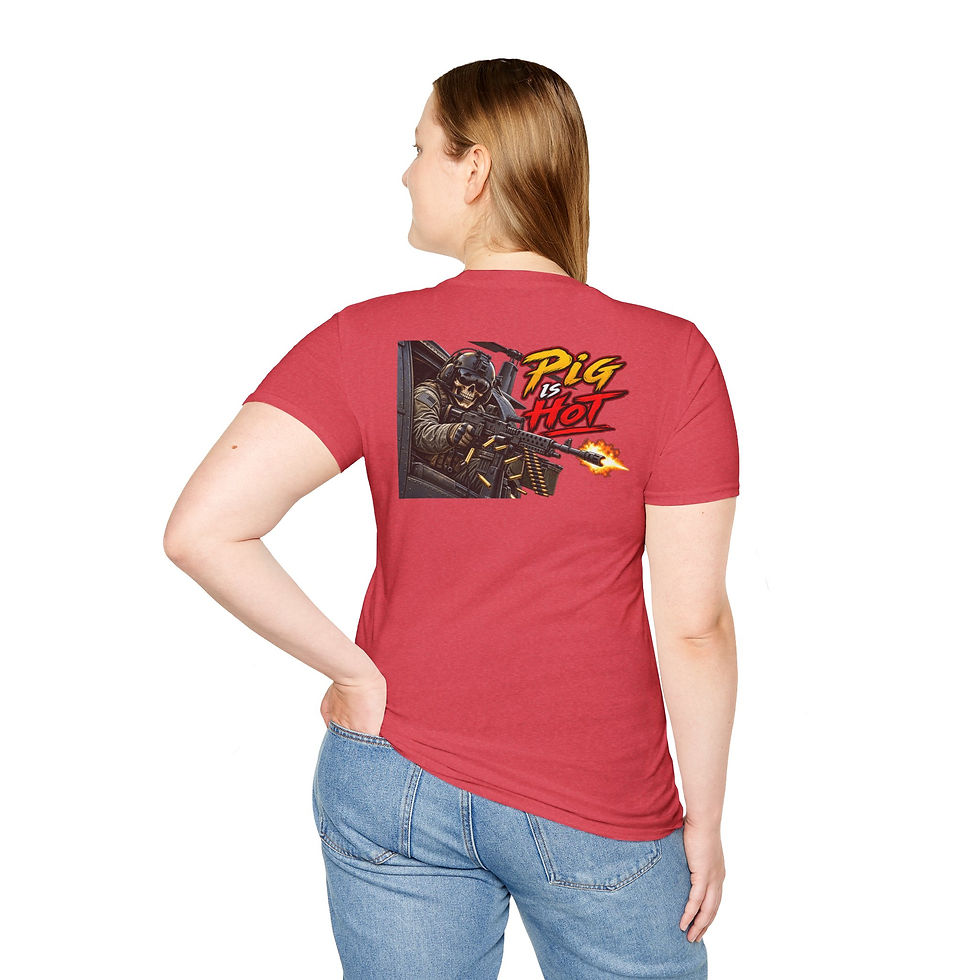 Thumbnail: Minimalist Spade Tee — Red Outline Ace of Spades Graphic T‑Shirt