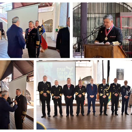 El "Caleuche" fue escenario de histórica conmemoración naval brasileña en Chile