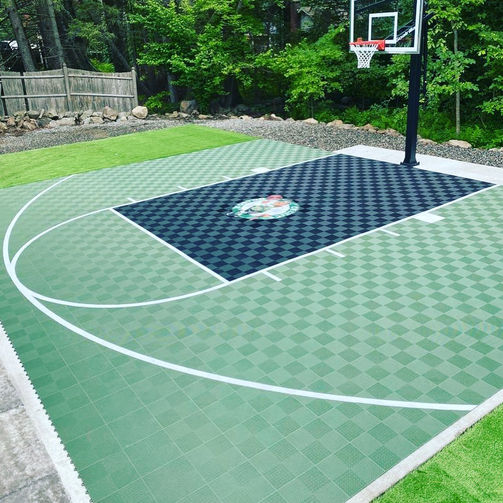 custom basketball court
