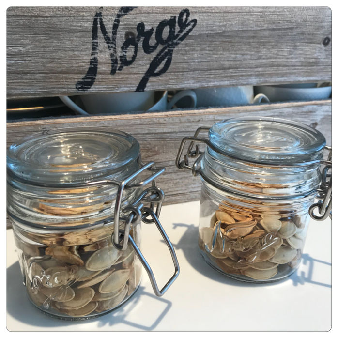Snacks av gresskarfrø