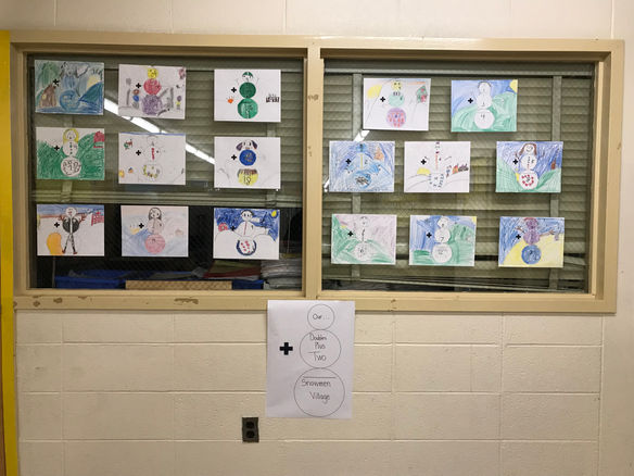 "Doubles + 2" Snowmen Village