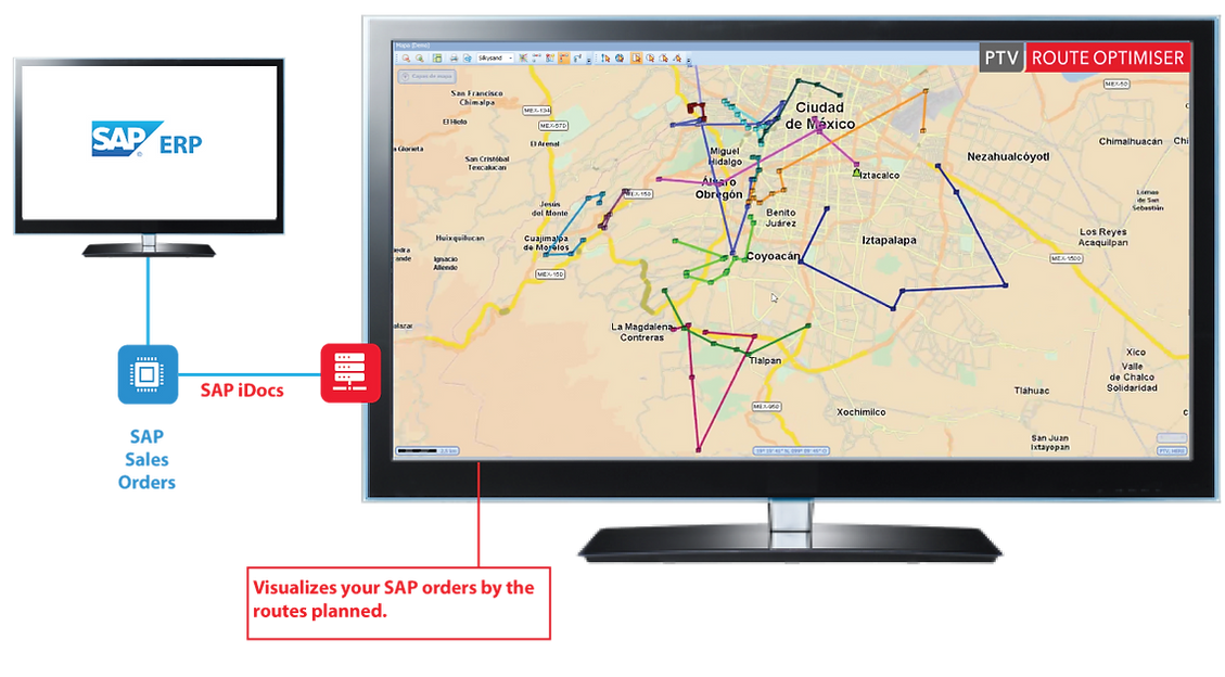 SAP Route Planning and Route-Execution Live Monitoring