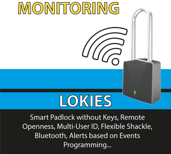 GPS padlock that opens and closing remotely and manages multi-users ID.