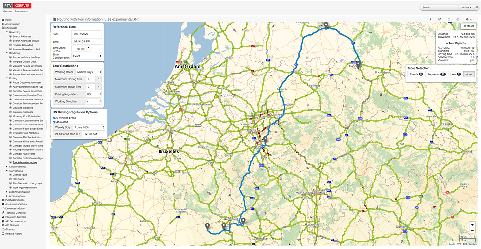 Thumbnail: PTV xROUTE SERVER (Tour Routing & Costs)