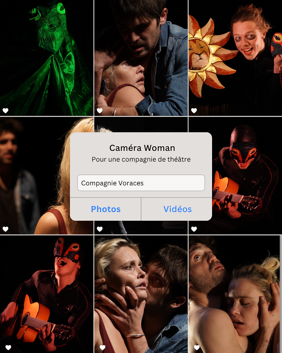 Portfolio Caméra Woman pour la Compagnie Voraces par notre agence de communication à Brive