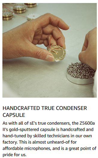 Thumbnail: sE Electronics Z5600A II - Large Diaphragm Tube Condenser Microphone