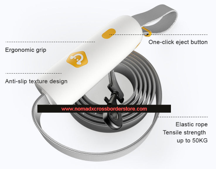Thumbnail: []Two-Step Lock with Lasso Design Dog Leash
