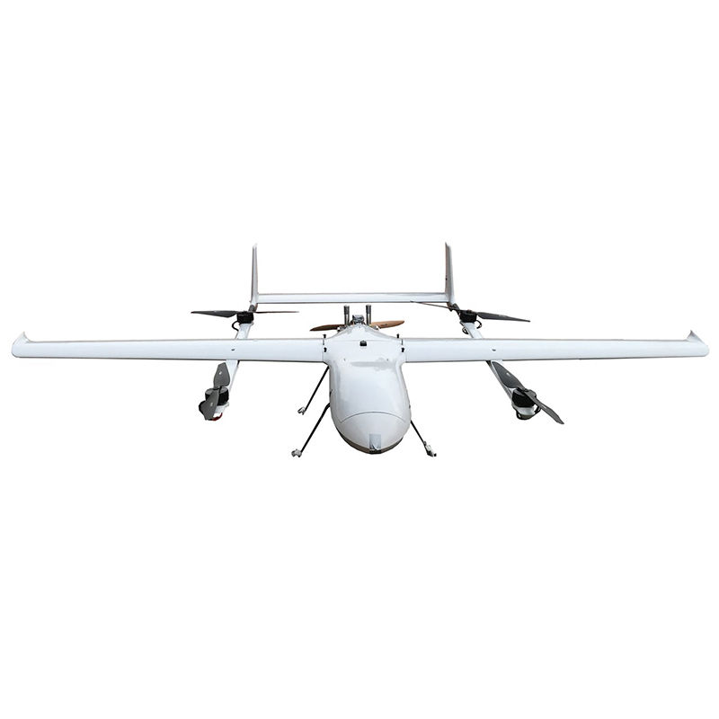Thumbnail: 660m Range 15kg Payload Hybrid Powered VTOL UAV Fixed Wing Drone with camera