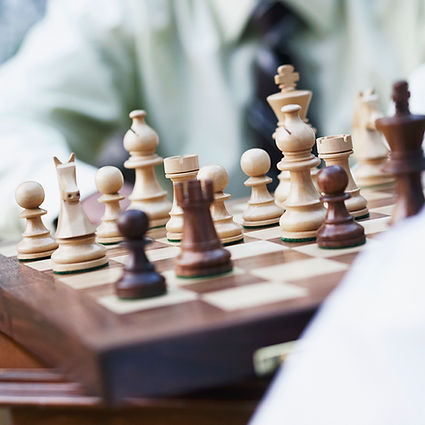 Chess Game Closeup