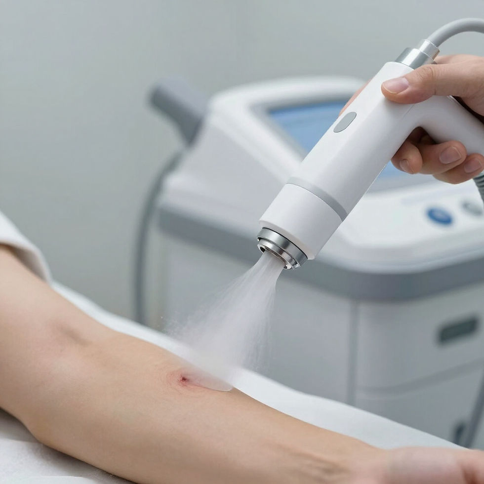 Ultrasonic MIST therapy device for wound healing