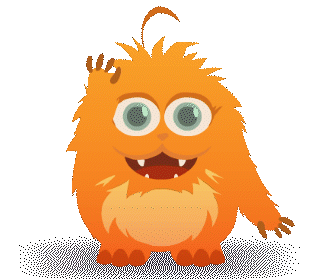 Little Furry Monster Waving, TeachMe TV's learnavore®