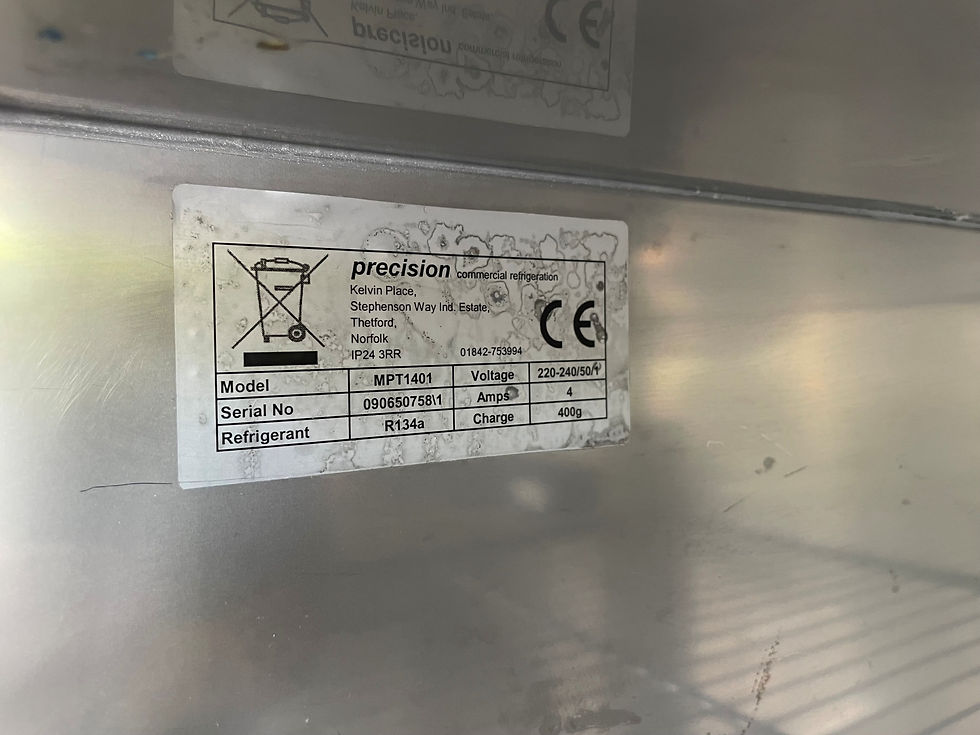 Thumbnail: Precision MPT1401 Double Door Fridge