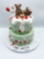 Picnic Bear Baby Shower Cake
