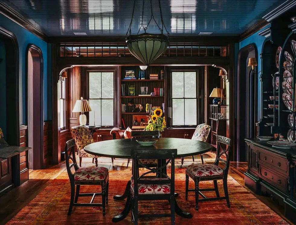 witchy moody living room