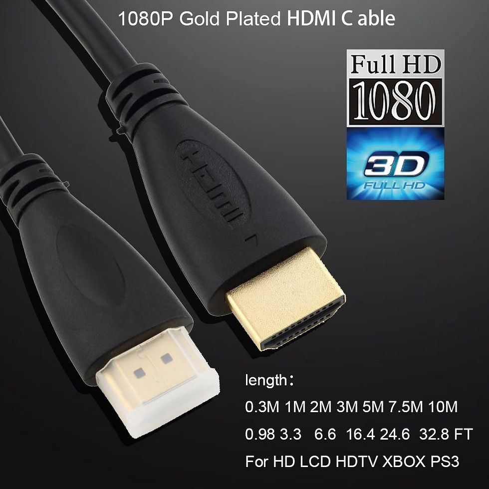 תמונה ממוזערת: כבל HDMI באורך מטר