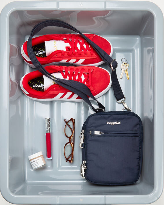 Thumbnail: Baggallini Securtex Anti-Theft Mini Everything Crossbody Bag