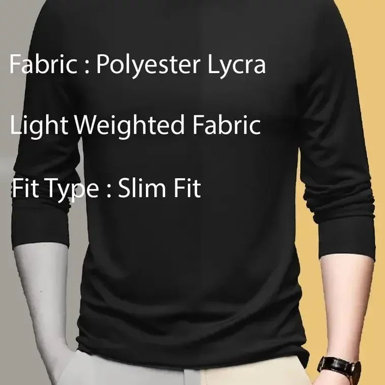 Thumbnail: Men full sleeve tshirt/high neck 