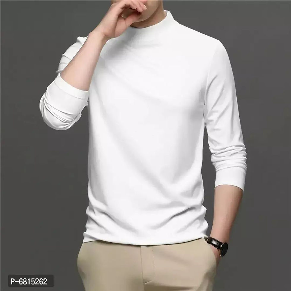 Thumbnail: Men full sleeve tshirt/high neck 