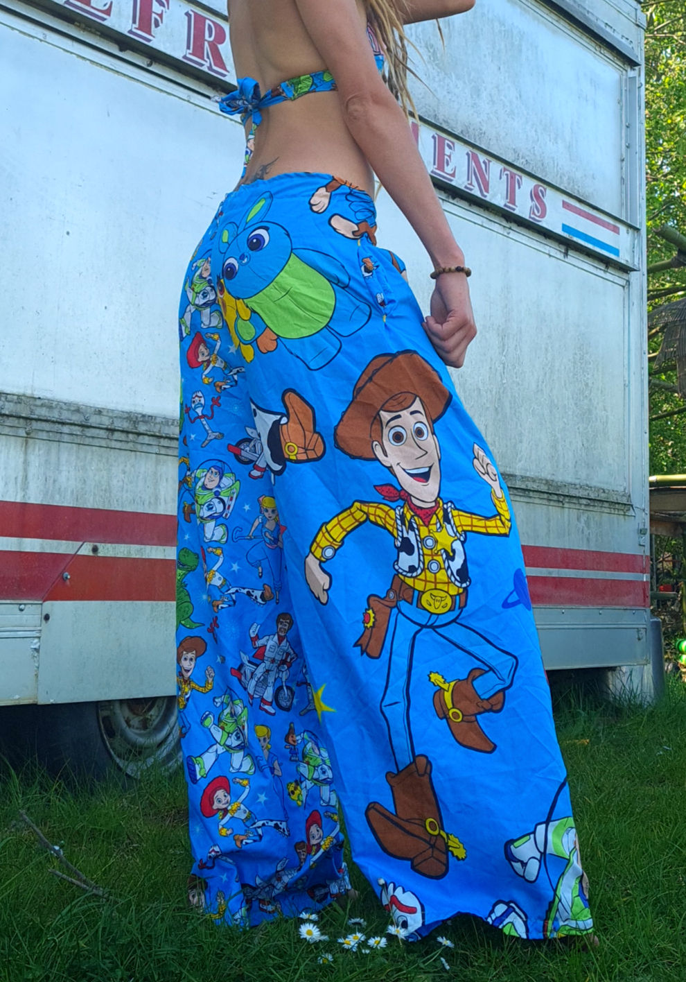 'There's a Snake in my Boot' - Toy Story Trousers - 38inch or less waist
