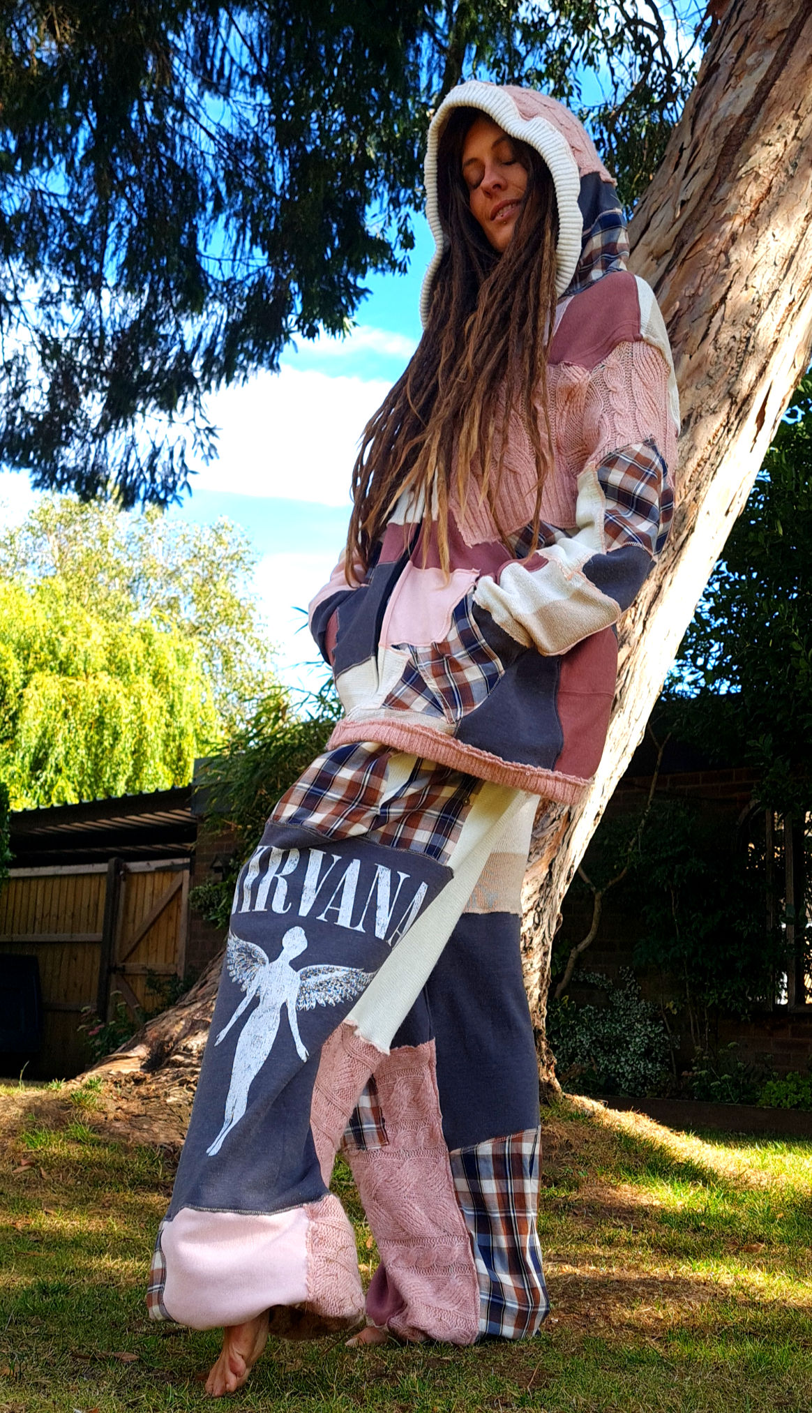 'Come as you are' Nirvana Patchwork Set with Secret Stash pocket - Unisex