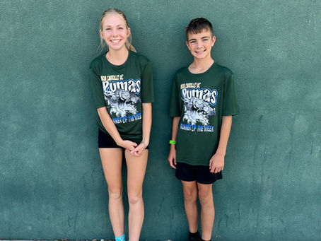 Runners of the week for 3200m (8/30) were Aria D. and Carter M!