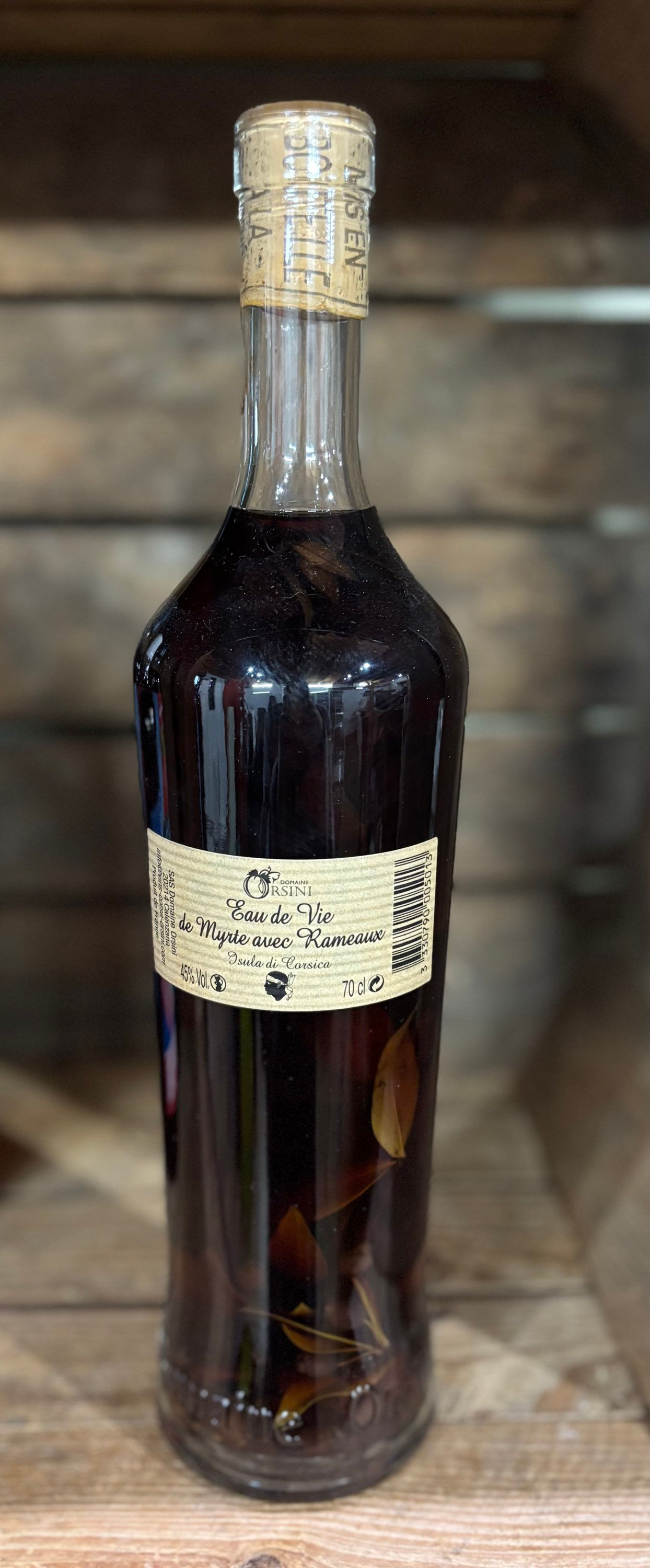 Eau de vie de Myrte avec Rameaux 70cl