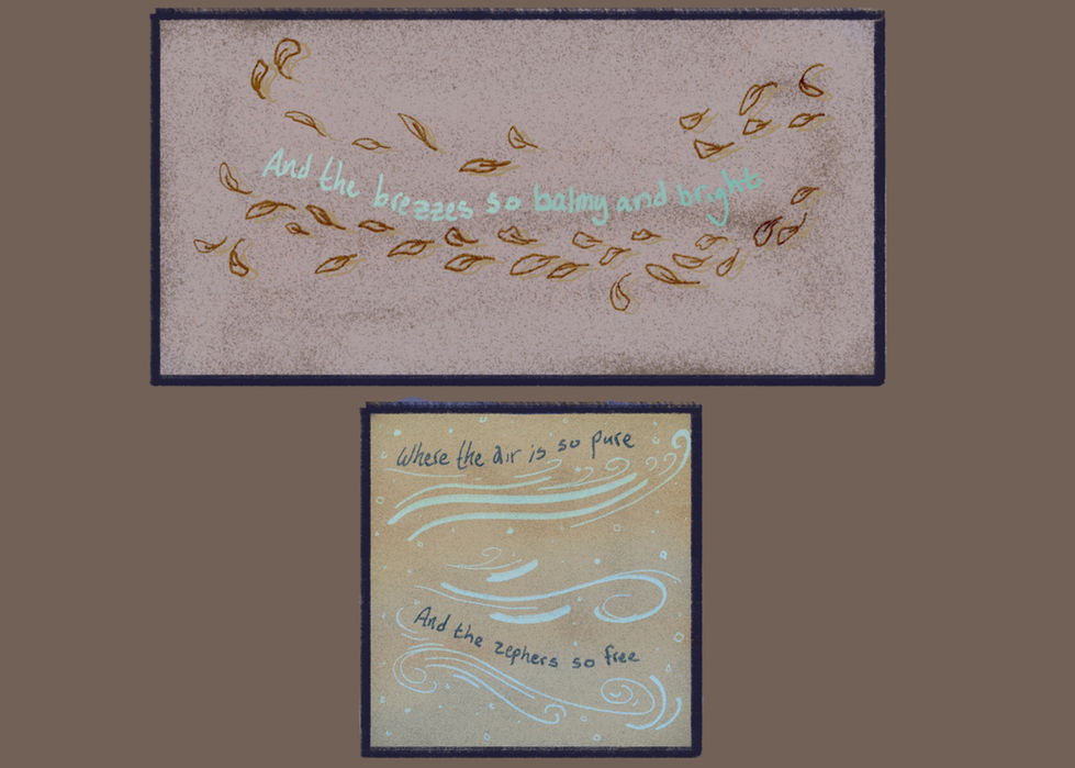 And the Breexes so Balmy and Light
Air is so Pure and the Breezes so Fine