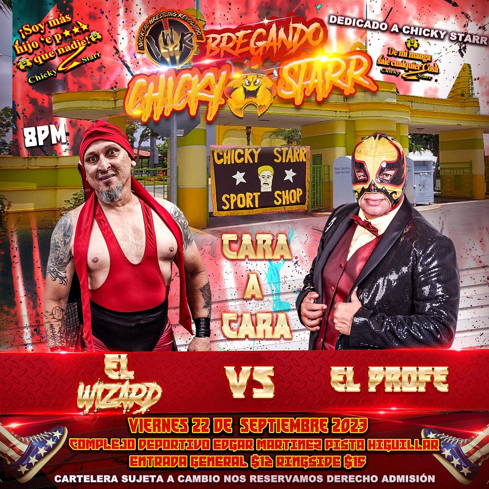 Afiche Bregando Chicky Starr de la IWR