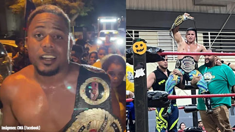 CWA: Bellito Calderón y Super Georgie ganan título mundial y de Puerto Rico respectivamente (VIDEO)
