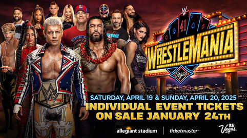 WWE anuncia fecha de venta de boletos individuales para WrestleMania 41
