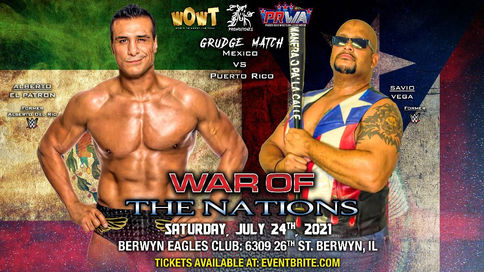 Los ex WWE Alberto del Rio y Savio Vega llegan a Chicago para luchar en la empresa WOWT