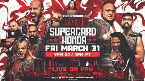 ROH Supercard of Honor a transmitirse en Bleacher Report este viernes 31 de marzo a las 7 pm