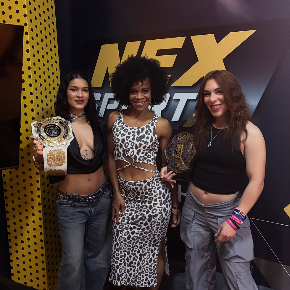 Las luchadoras Gema, La Rosa Negra y Vanilla Vargas han estado haciendo campaña con la promoción panameña Global Wrestling Evolution. (Foto: GWE)