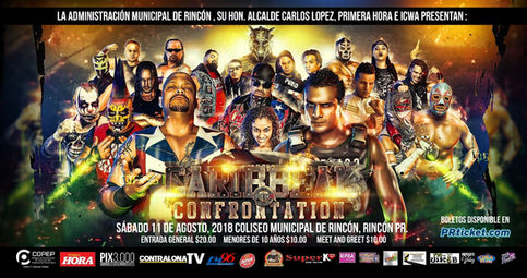 ICWA: A solo dos semanas para presentar el evento CARIBBEAN CONFRONTATION en Rincón, Puerto Rico