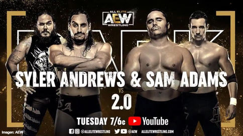 BANDERA BORICUA EN AEW: Syler Andrews y Samuel Adams a luchar en el programa DARK