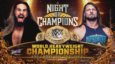 OFICIAL: Seth Rollins y AJ Styles lucharán por el Campeonato Mundial de WWE en Night of Champions