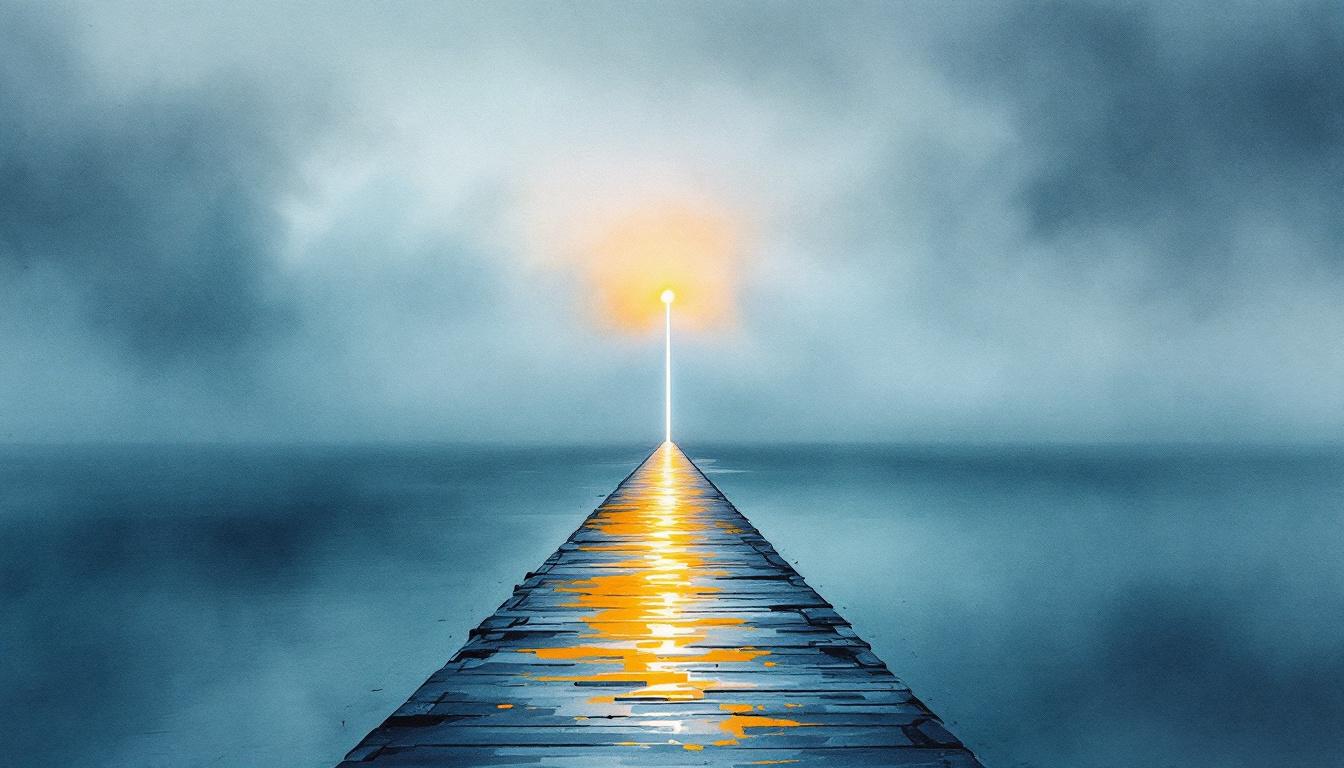 Lighthouse beam cutting through fog — finding direction through the leadership empathy gap