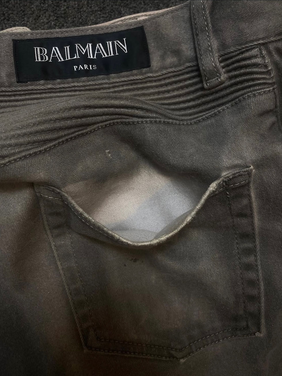 Thumbnail: Balmain AW10 “impure” biker jeans