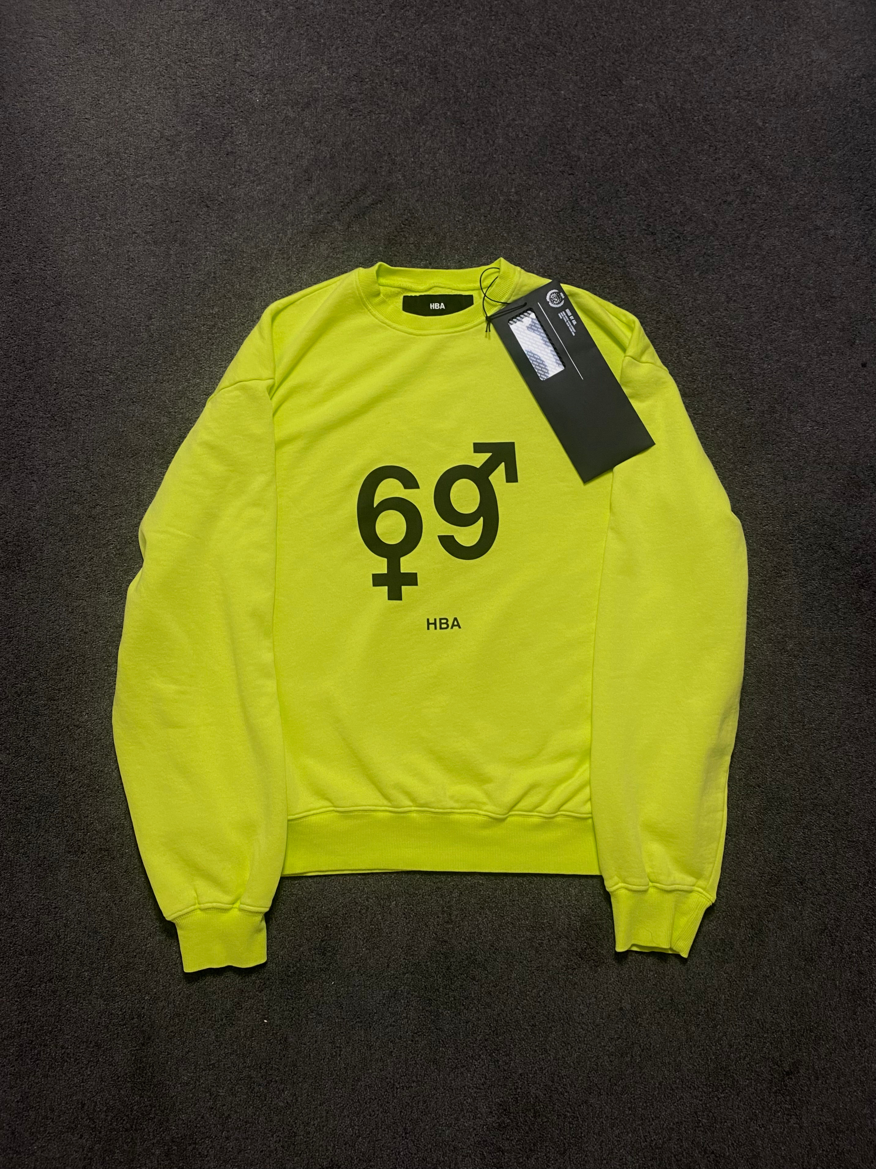 Hood by Air SS19 reactive-yellow 69 jumper