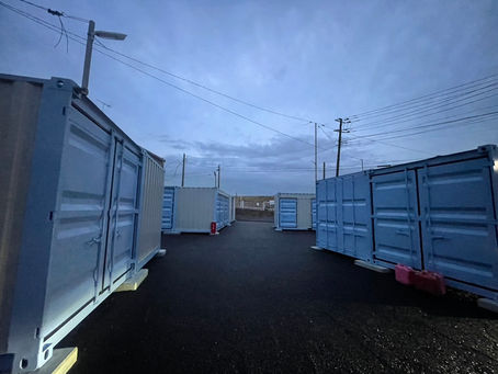 茅ケ崎市平太夫新田-コンテナ置き場のアスファルト舗装-