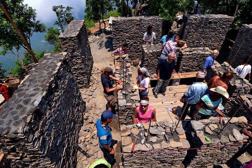 Memorial to the Magar Ancestors, Nepal (Catholic University Spirit of Place Design Build with Travis Price Architects)